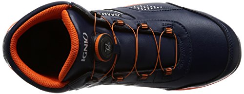 イグニオ セーフティシューズ(安全靴) JSAA A種認定 ミドルタイプ TGFダイヤル式 IGS1058TGF ネイビー 26.0 cm 3.5E