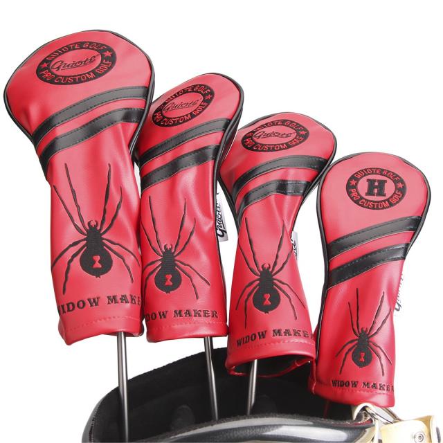 Guiote ゴルフヘッドカバー Golf head covers クラブヘッドカバー ウッドカバー ドライバー 新デザイン 交換可能な番号タグ付き（#2.#3.#