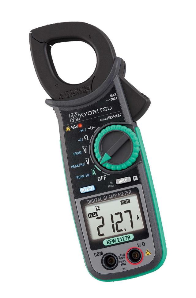 共立電気計器 (KYORITSU) 交流電流測定用クランプメータ 真の実効値 AC1000A KEW 2127R