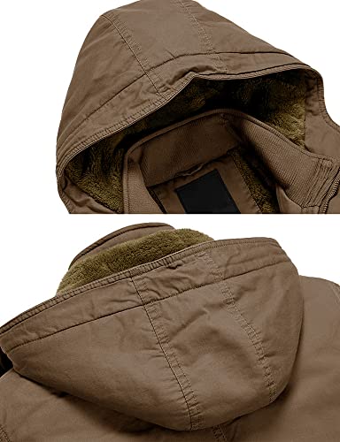 KEFITEVD 防寒コート 無地 フード 付き 上着 メンズ カジュアル