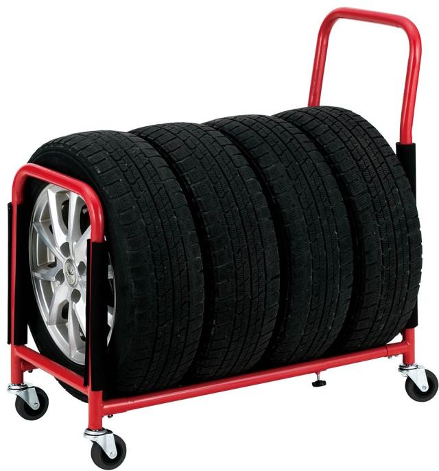 武田コーポレーション メタルラック本体 レッド 幅40×奥行73.5〜108.5×高さ86cm STSR-70107