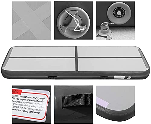 Fbsport 2/3/4/5/6M エアトラック 体操 マット エアーマット 折り畳み可能 インフレータブル 電動エアーポンプ付き 自宅用 トレーニング