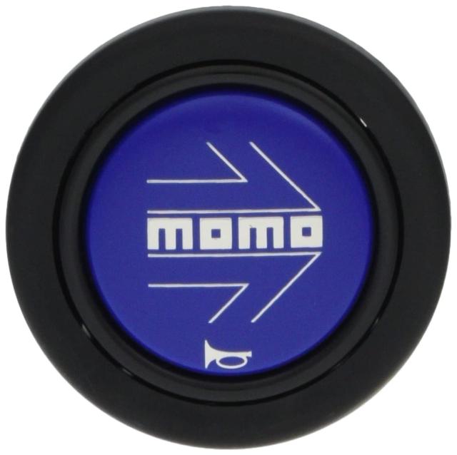 青MOMOステ　青MOMOホーン、ホーンボタンカバー MOMO(モモ) ホーンボタン 【アロー ブルー】 ARROW MATT BLUE