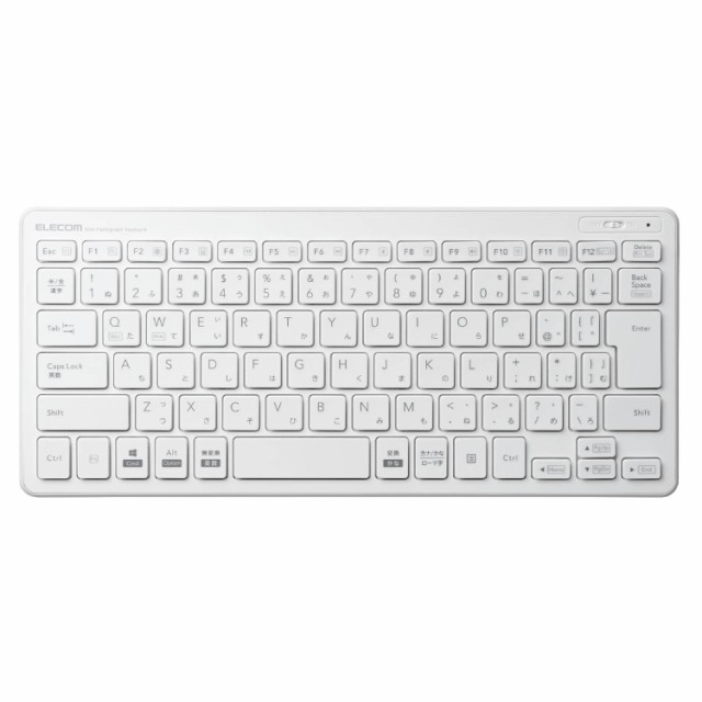 エレコム キーボード ワイヤレス (レシーバー付属) パンタグラフ ミニキーボード ホワイト TK-FDP098TWHの通販は