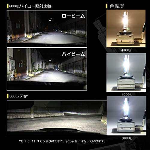 RCP HIDバルブ 車用ヘッドライト D3S/D3R汎用 車検対応 純正交換 35W D3C HID 8000K 発光色選択 可能 明るさアップ  加工なし ２個入り RCの通販はau PAY マーケット - MRN's SHOP | au PAY マーケット－通販サイト