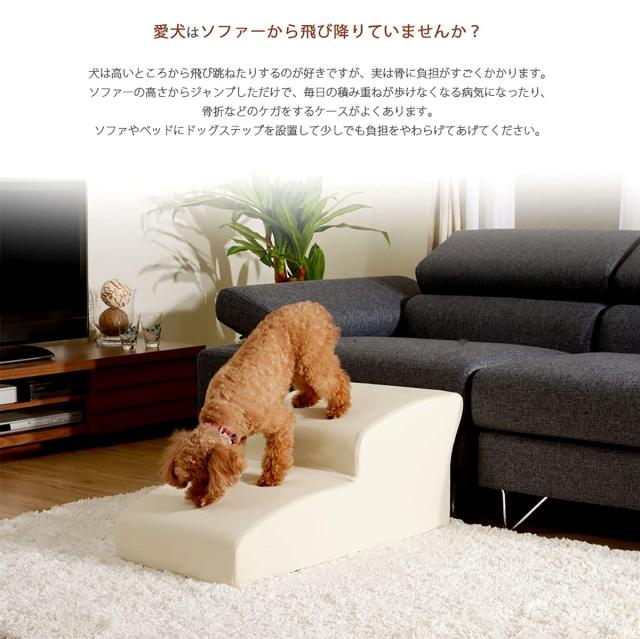 セルタン ドッグステップ 2段 PVCブラウン_3