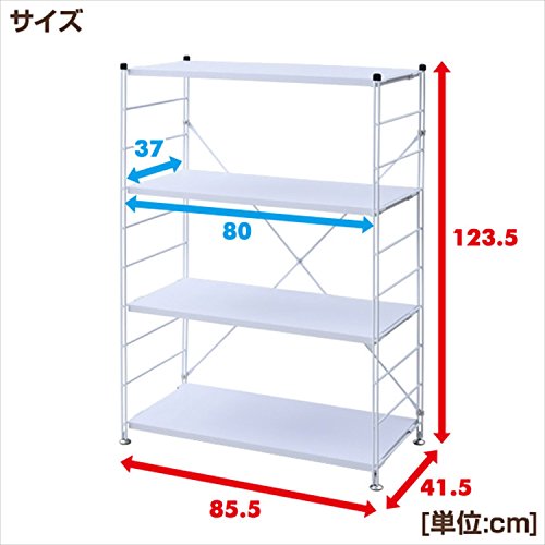 ラック オープンシェルフ 幅85.5cm5段MWS-16845(ABR/SBK) ラック オープンシェルフ 幅85.5cm5段MWS-16845(ABR/SBK) Amazon｜山善