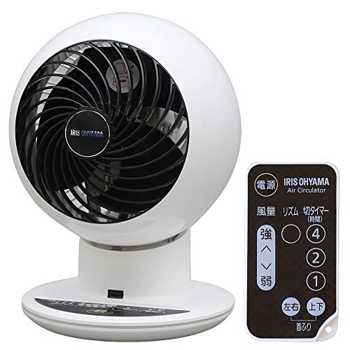 アイリスオーヤマ サーキュレーター アイ 静音 上下左右首振り 18畳 パワフル送風 リモコン付き PCF-SC15T ホワイト/ブラックの通販は 7,796円