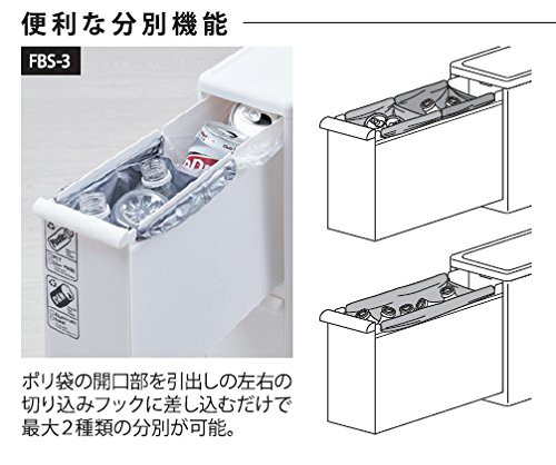 ライクイット (like-it) フタ付きゴミ箱 分別引出し ステーション