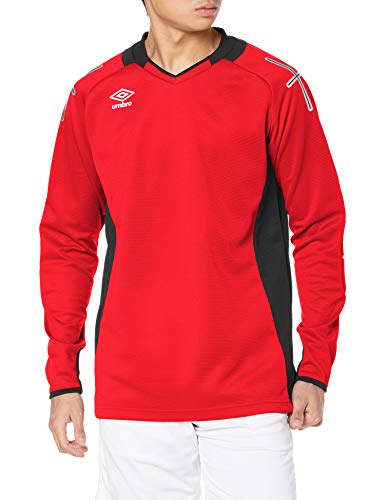 アンブロ 長袖シャツ ゴールキーパー用 サッカー フットサル Tシャツ 高強度素材 吸汗速乾 ドライ メンズ 男女兼用 MRED 5L