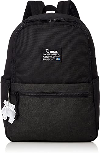 Color:ブラック [モズ] ラウンドリュック 軽量 リフレクター付き バックパック リュック レディース メンズ 男女兼用 大容量 ZZEI-05 ブラック サイズ：(W) 28cm×(H) 38cm×(D) 12cm