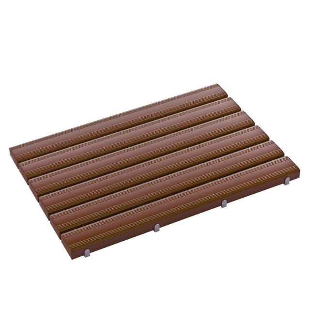 テラモト(TERAMOTO) 抗菌安全スノコ(完成品)茶 600×900mm