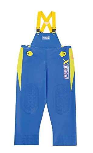 弘進ゴム プロエックスα 胸付ズボン ブルー 4L