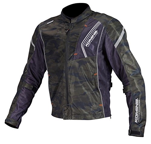 [KOMINE] バイク用 プロテクトフルメッシュジャケット JK-128 春夏向け CE規格 メッシュ素材 プロテクター 07-128 レディース Camo/Blackの通販は 12,800円