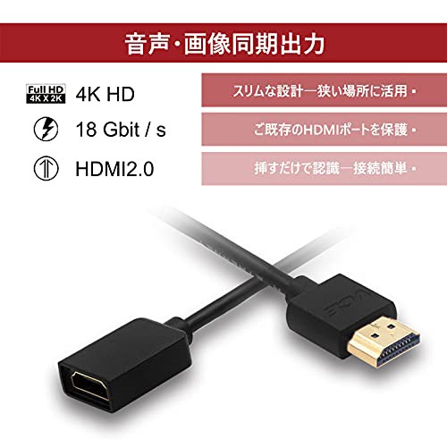 VCE HDMI 延長ケーブル TV Stick延長 HDMIオスメス変換 HDMI延長コネクター 4K HDMI2.0 短い スリム  14cmの通販はau PAY マーケット - エムロード | au PAY マーケット－通販サイト