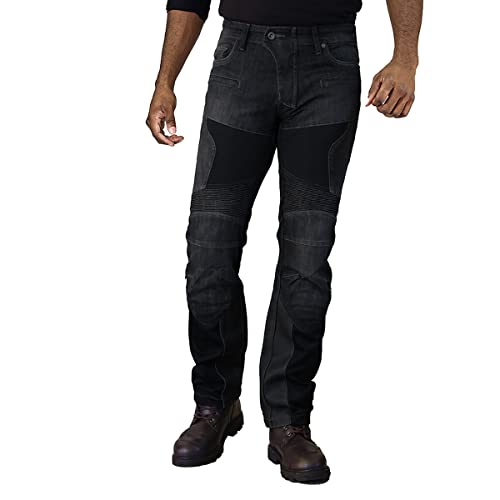 コミネ(KOMINE) バイク用 スーパーフィットプロテクトレザーメッシュジーンズ Deep Indigo 4XLB WJ-741S 春夏秋向け メッシュ素材CE規格