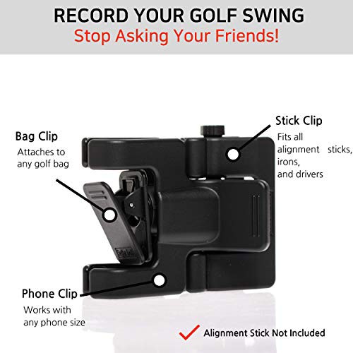 SelfieGOLF レコードゴルフスイング 携帯電話ホルダー ゴルフ