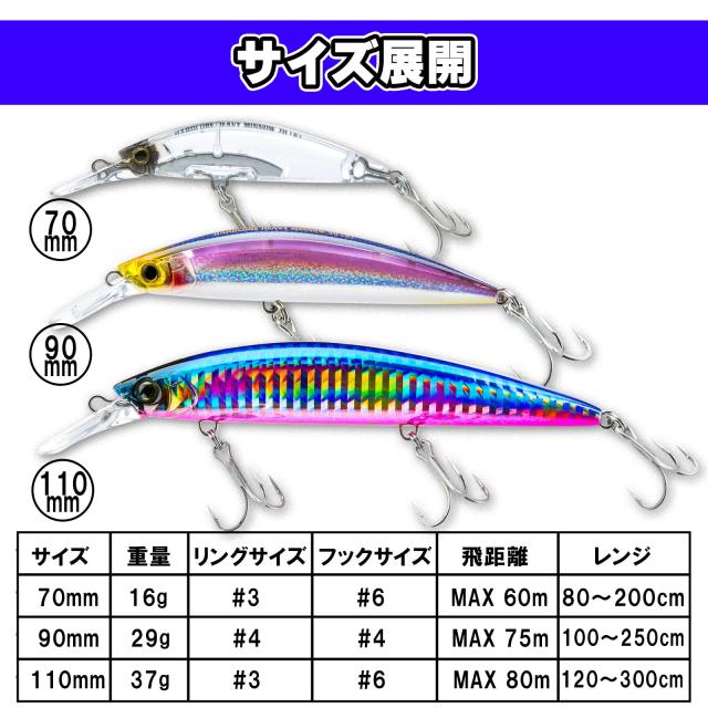 DUEL(デュエル) HARDCORE(ハードコア) ルアー ヘビーシンキングミノー