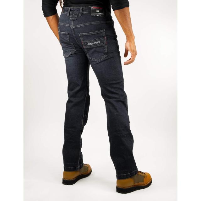 KOMINE バイク用 KVジーンズ WJ-742R 1159 春夏秋向け プロテクター CE規格レベル2 ストレッチ素材 07-742 Deep Indigo M