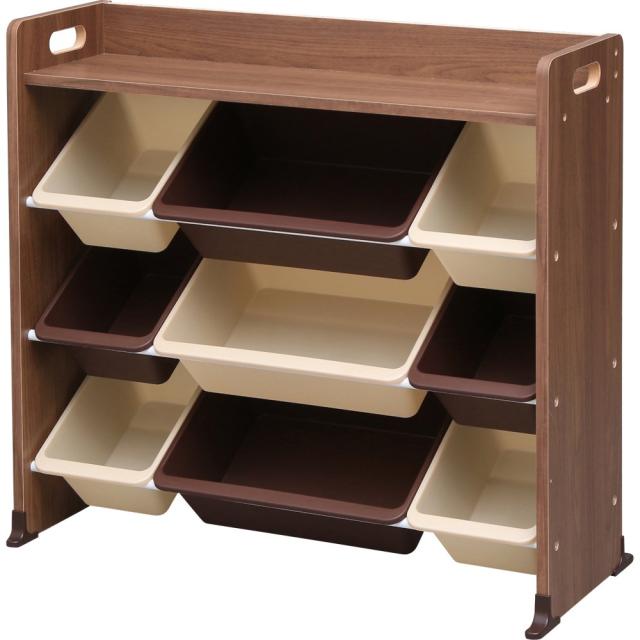 アイリスオーヤマ おもちゃ箱 天板付き ブラウン 幅86.3×奥行34.8×高さ79.5cm キッズ トイハウスラック TKTHR-39の通販は 7,727円