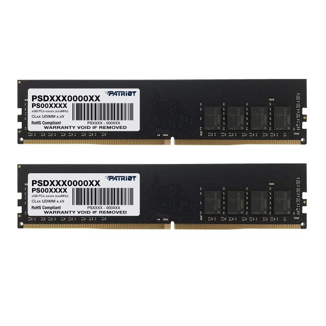 Patriot Memory DDR4 2666MHz PC4-21300 16GBキット (2 x 8GB) デスク用メモリ PSD416G2666K