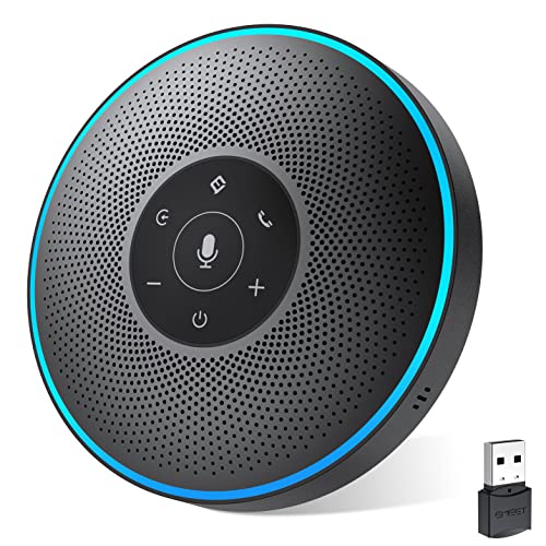 EMEET M2 スピーカーフォン 360?全方向集音 Bluetooth/USB/AUX対応 マイクスピーカー 最大8人まで対応 双方向会話