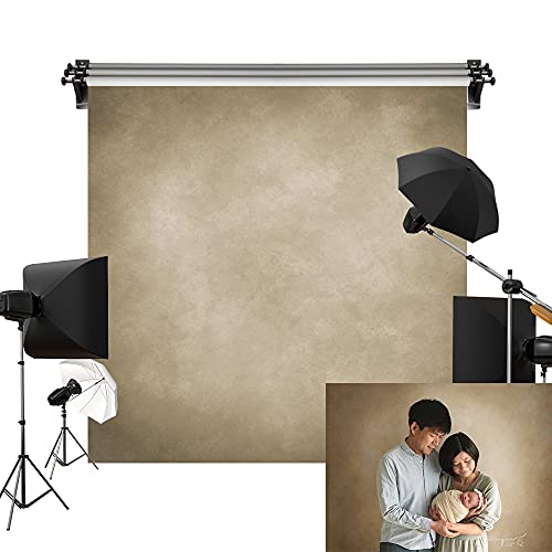 Kate 3x3m 茶色 背景布 ビンテージ ライトブラウン 背景 ポートレート 写真背景 写真スタジオ 小道具 撮影用 背景布 装飾用 カスタマイズ