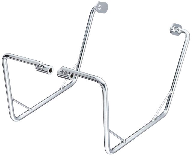 キジマ(Kijima) スーパーカブ/クロスカブ(’18-) バイクパーツ サイドバッグサポート スチール製 左右セット クロームメッキ 210-493