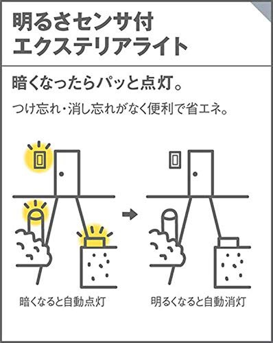 パナソニック(Panasonic) 門袖灯 LGWJ50129KLE1 ダークブラウン木調