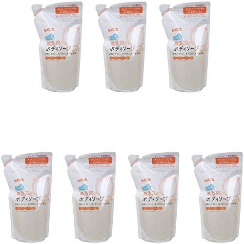 【まとめ買い】シャボン玉 無添加ボディソープ たっぷり泡 つめかえ用 470ml【×7個】の通販は 6,074円