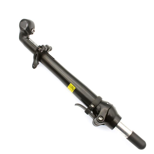 SENQI ハンドル折りたたみ式自転車電気自動車ライザーステムアルミニウム合金調節可能歯付きBsz004 25.4（ブラック）