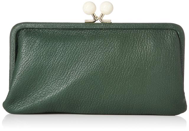 ペルケ アクリル玉がま口長財布 財布 レディース 本革 08-06-03161 GN