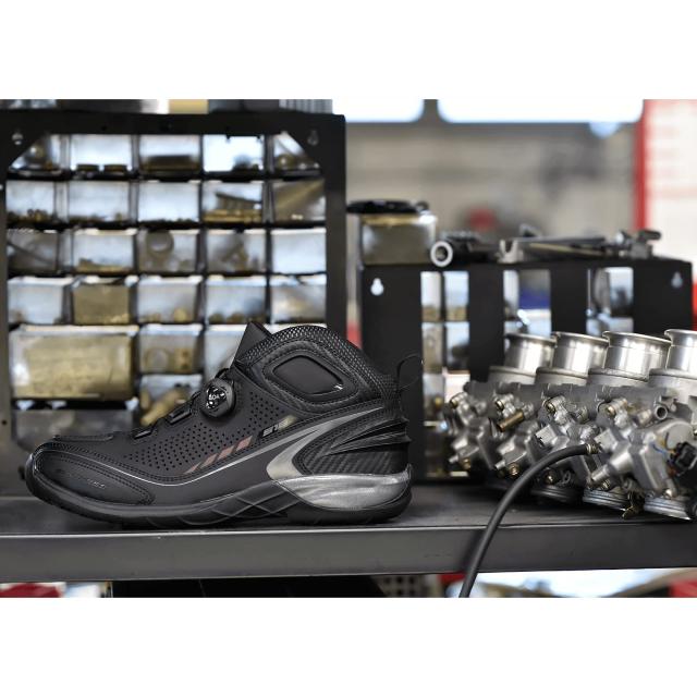 エルフ(ELF) ローカットライディングシューズ Synthese16【シンテーゼ16】 ブラック 24.0cm EL016