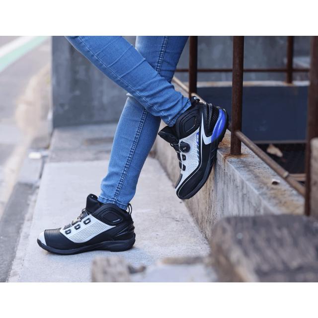 エルフ(ELF) ローカットライディングシューズ Synthese16【シンテーゼ16】 ホワイト 23.5cm EL016の通販は