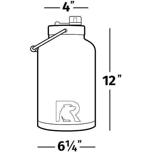 アールティック) RTIC 水差し 水筒 1ガロン ブラック マット 真空保温