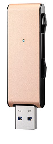 アイ・オー・データ USBメモリー 128GB ゴールド|USB 3.1 Gen 1(USB 3.0)対応|超高速転送|2カラー・5容量から選べる|アルミボディ|日本メ