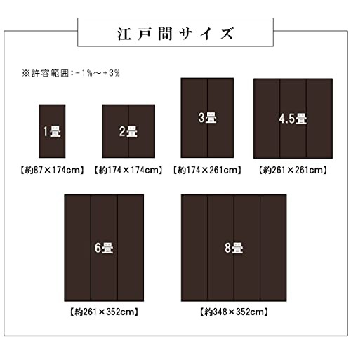 イケヒコ ラグ カーペット ウィード 江戸間6畳 ネイビー 約261×352cm