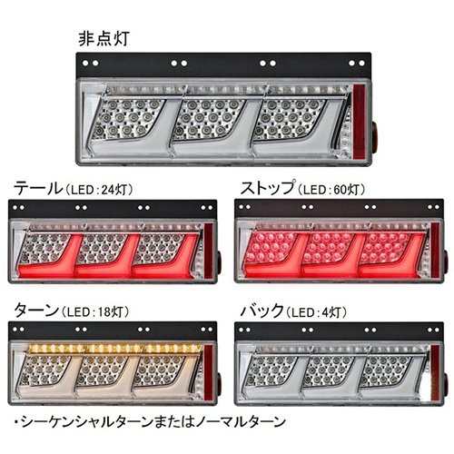 KOITO(小糸製作所) オールLEDリアコンビネーションランプ3連