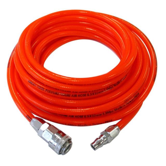 [送料無料]GREATTOOL エアーホース ワンタッチタイプ 内径6.5mm×外径10mm 10mの通販は