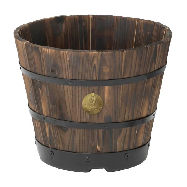 タカショー ウッドバレルプランター 深型 M PPW-02MN 奥行37×高さ30×幅37cm ブラウン 5,168円