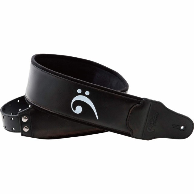 RightOn! STRAPS ギター・ベース用ストラップ 幅 8cm、長さ 98~153cm FAKEY ブラックの通販は