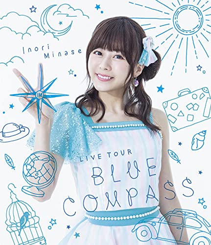 水瀬いのり キャップ 「Inori Minase LIVE TOUR 2018 BLUE COMPASS」 中古衣類 水瀬いのり キャップ 「Inori Minase LIVE TOUR 2020 We