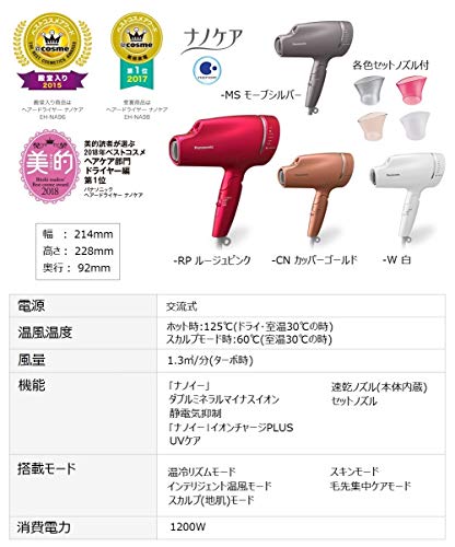 Panasonic EH-CNA9A-RP ルージュピンク パナソニック ナノケア EH-NA9A-RP [ルージュピンク] 価格比較