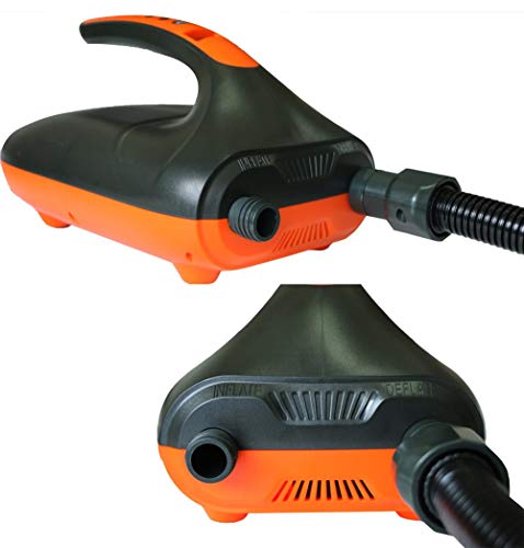 WOWSEA 電動エアーポンプ 12V 空気入れ＆空気抜き 両対応