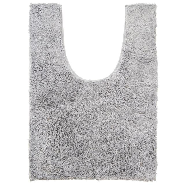 オカ 乾度良好Dナチュレ トイレマット グレー 耳長サイズ (抗菌 防臭 吸水 速乾)