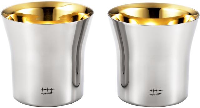 ヨシカワ 日本製 タンブラー 内面金メッキ 320ml 磨き屋シンジケート 二重 ロック YJ2445 2個セット