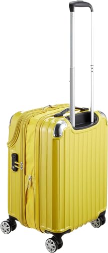 トラベリスト スーツケース ジッパー オープン モーメント 機内持ち込み可 35L 54 cm 3.4kg イエ ローカーボン