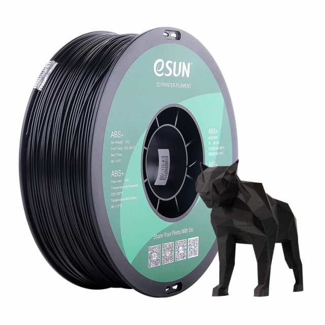 eSUN ABS+ フィ ラメント 1.75mm 3Dプリンターフィ ラメント ABS プラス 寸法精度+/- 0.05mm 1kgスプール (2.2ポンド) 3Dプリンター用3Dプの通販は