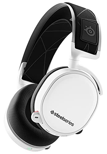 SteelSeries ゲーミングヘッドセット ワイヤレス 無線 密閉型 ロスレス 低遅延 7.1chサラウンド Arctis 7 61508 ホワイト 通常