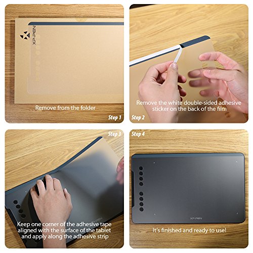 XPPen Deco 01とDeco01V2 ペンタブレット 専用保護シート 保護フィルム